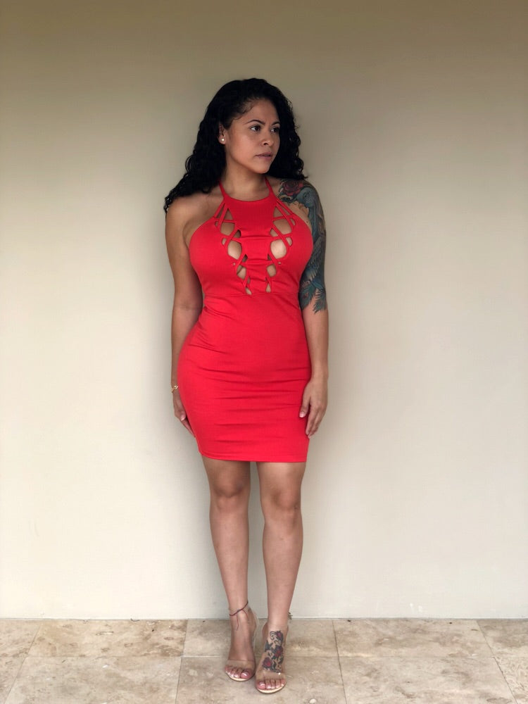 ALEXA Fire Coral Dress